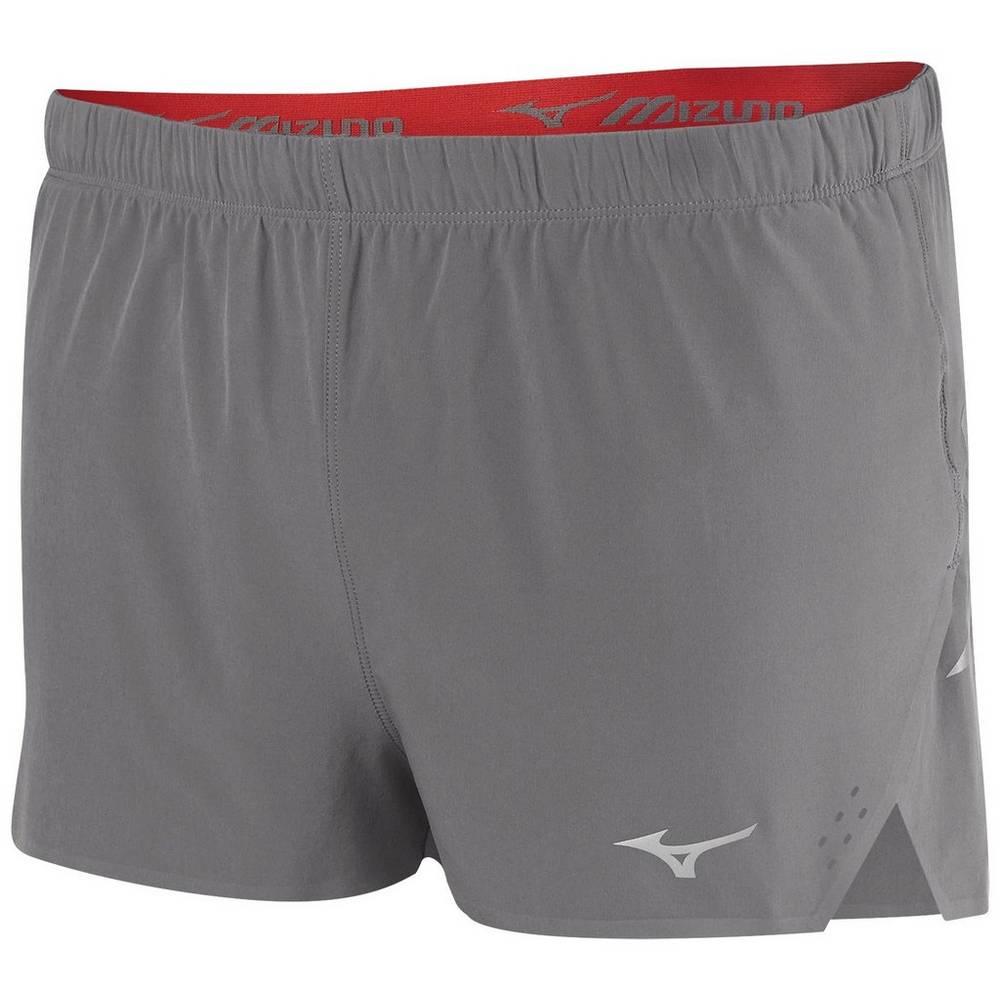 Mizuno Men's Aero 1.5" Split Shorts Grey (421674-JKV)